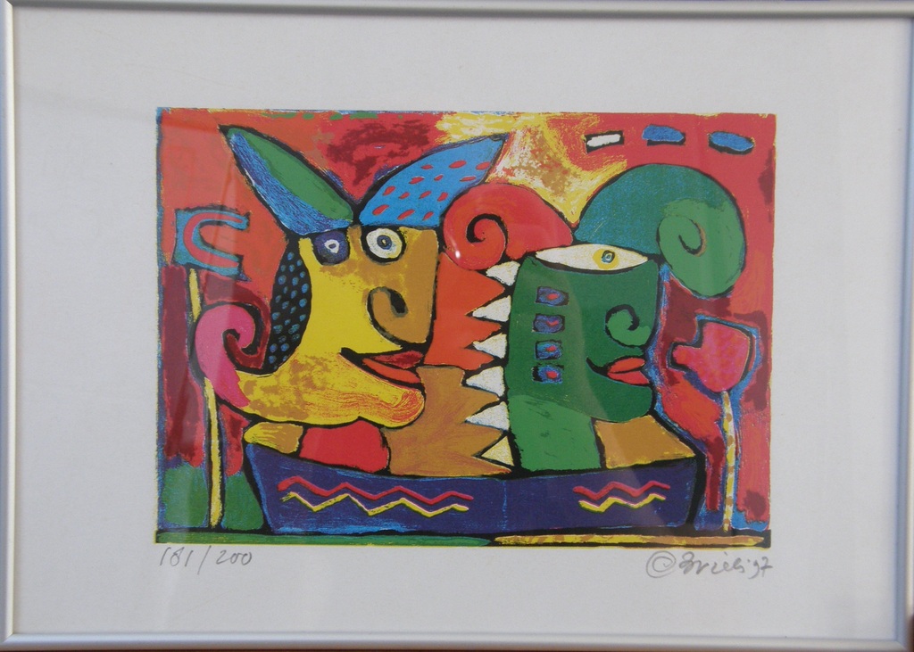 Clemens Briels: Zeefdruk, genummerd en met potlood gesigneerd verkocht voor € 115!