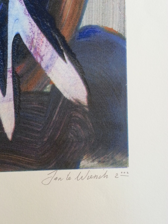 Jan te Wierik, zeefdruk op papier, titel  kopen? Bied vanaf 125!