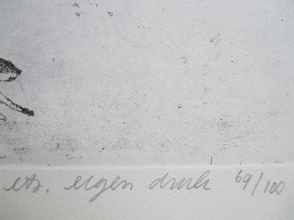 Peter Bol, ets "Het verstoorde geluk" 1973 kopen? Bied vanaf 30!