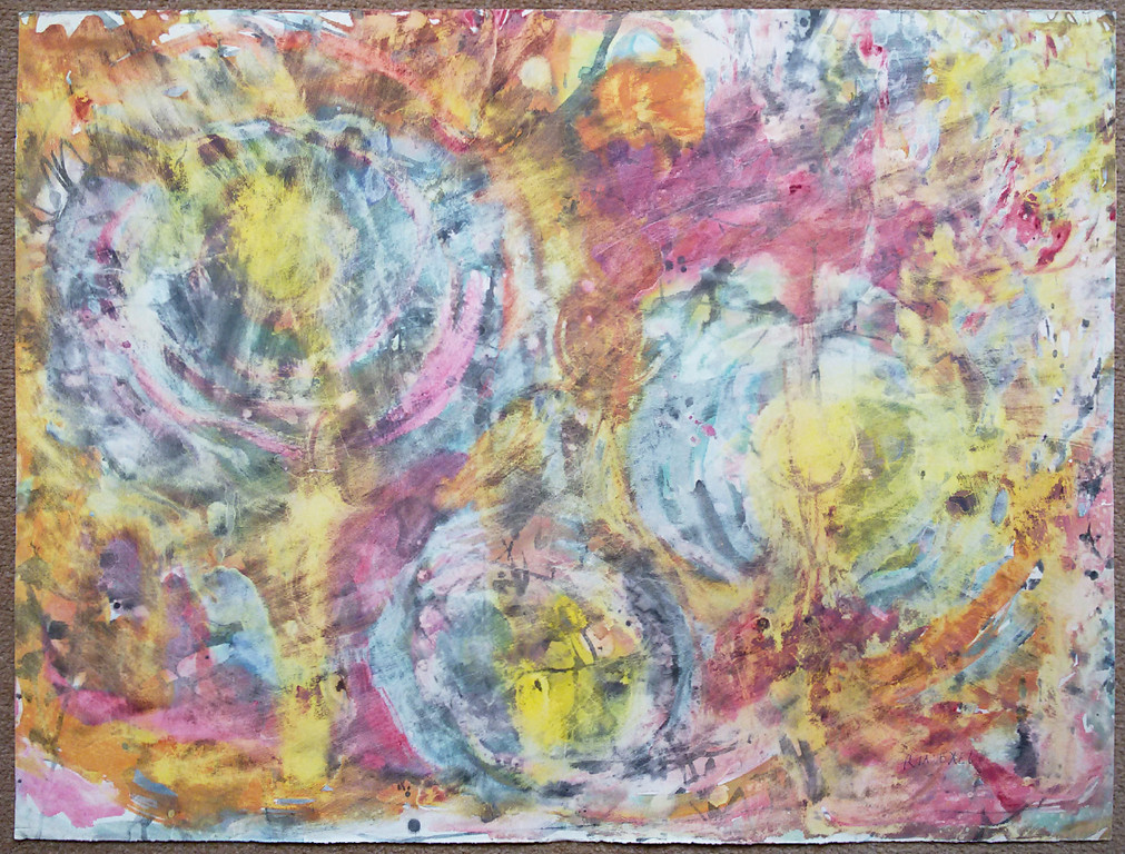 Ria Exel - Abstract, aquarel kopen? Bied vanaf 1!