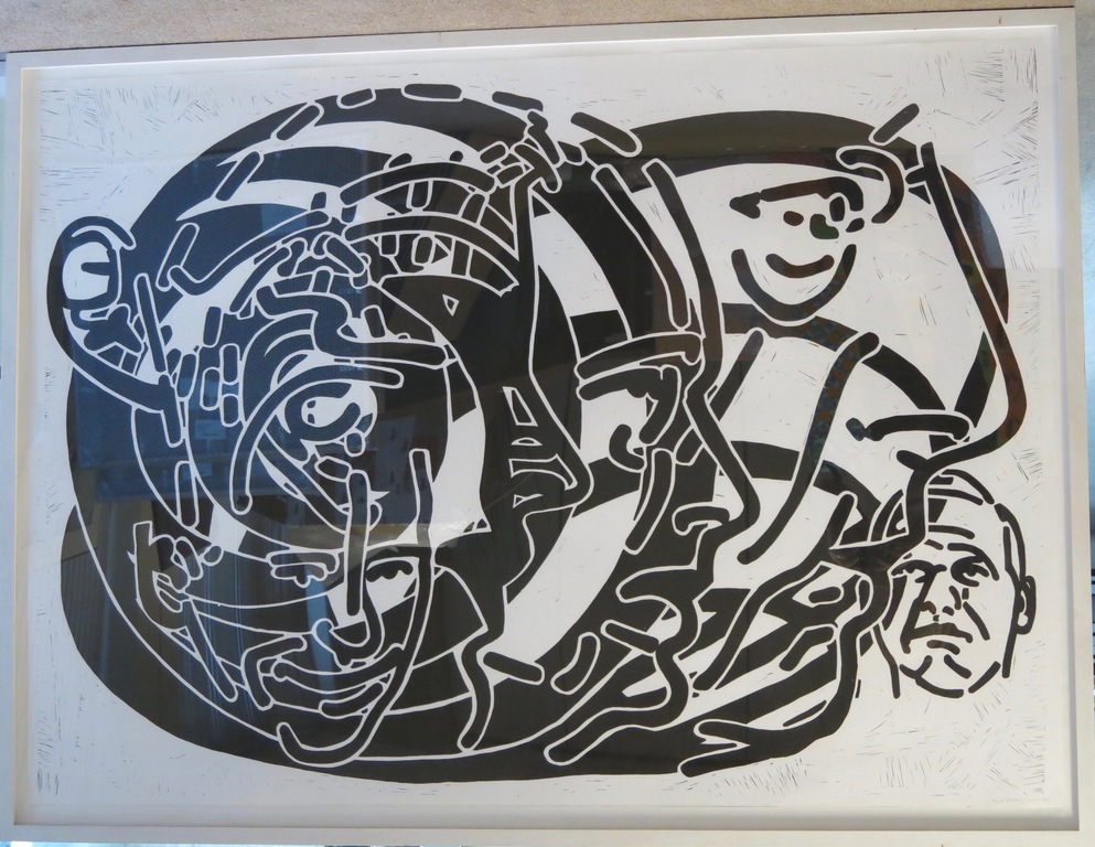 Bart Verburg: Lino, Zonder titel - Ingelijst (Zeer groot) kopen? Bied vanaf 100!