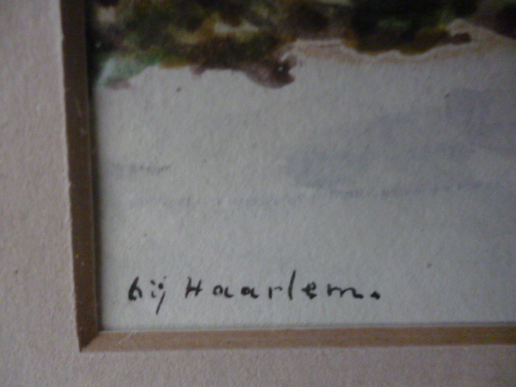 Adriaan Kruseman - aquarel - Bij Haarlem kopen? Bied vanaf 65!