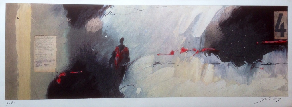 Denis jully, zeefdruk   Paysage kopen? Bied vanaf 1!