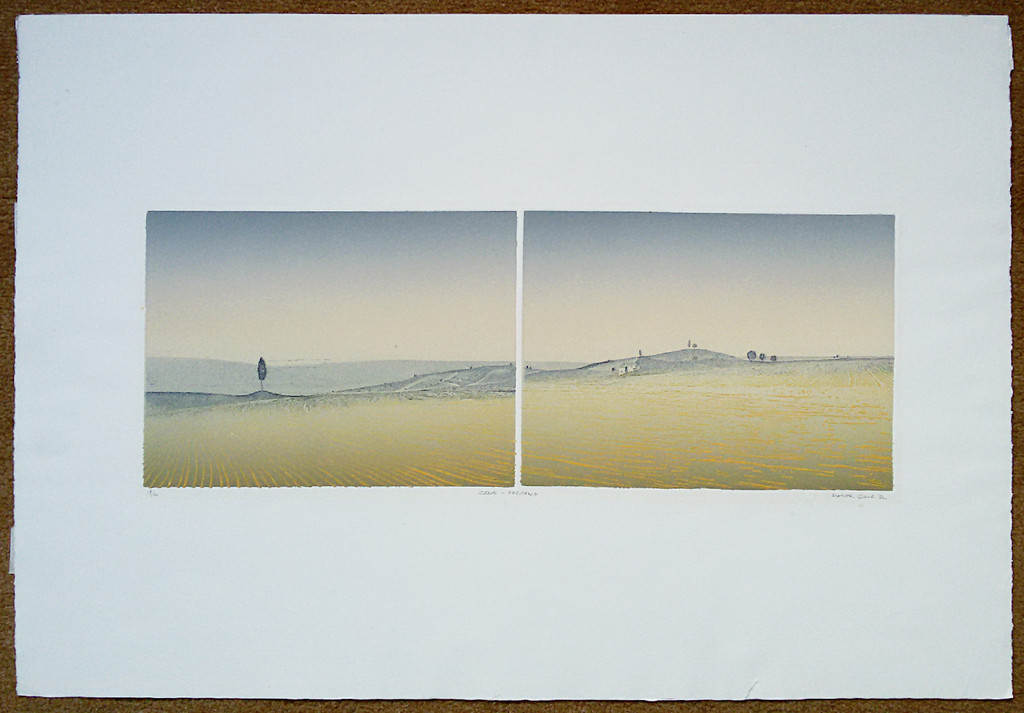 Elmar Gille - Crete Toscana, aquatint ets kopen? Bied vanaf 75!