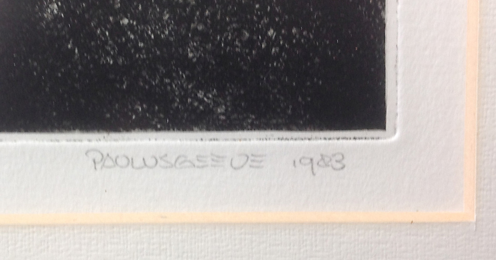 Paulus Geeve (1958), ets, 'Hathor Pleit' 1983 oningelijst in passepartout kopen? Bied vanaf 20!