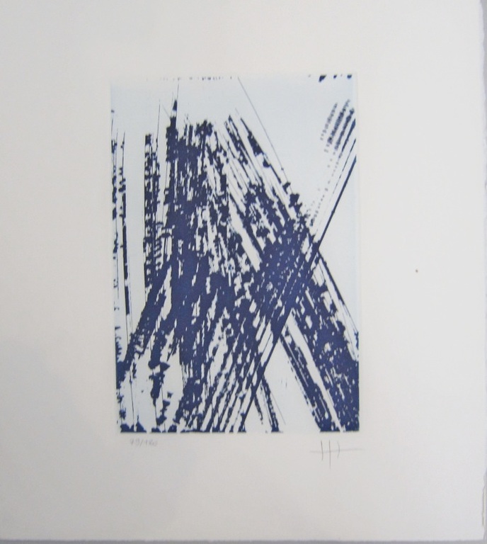 Hans Hartung - twee etsen - hand gesigneerd - zijn allerlaatste werken verkocht voor € 345!