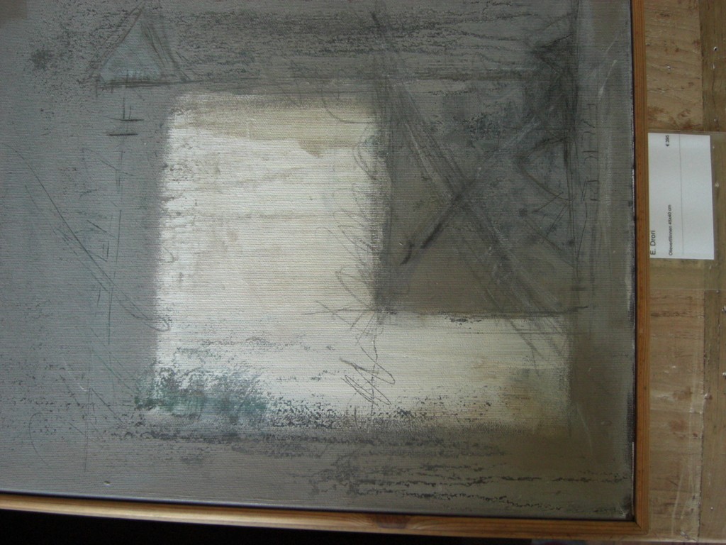 composietie in grijs tinten/ Olieverf op linnen  kopen? Bied vanaf 35!