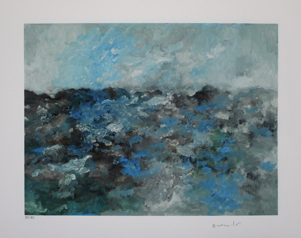 ARMANDO -Seestück - Glicee op katoenpapier Handgesigneerd. 2016. Opl. slechts 30 kopen? Bied vanaf 149!