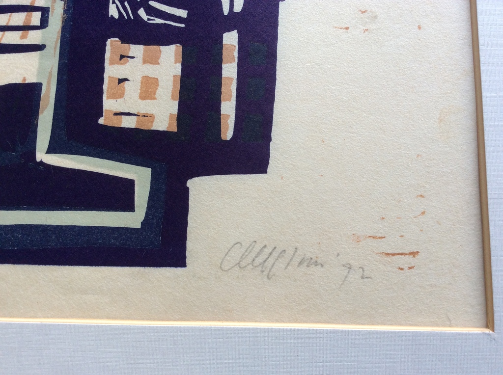 Akke Sins - Antwerpen - grote houtsnede, handgesigneerd. kopen? Bied vanaf 90!