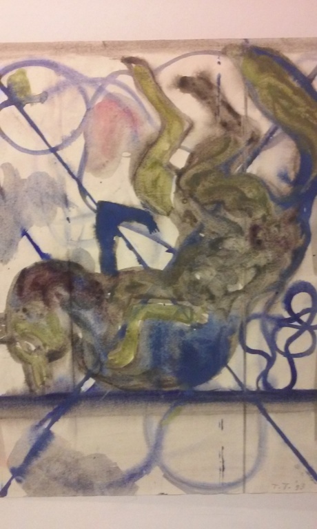 Aquarel op papier valend paard 93 in een mooie lijst  kopen? Bied vanaf 1!