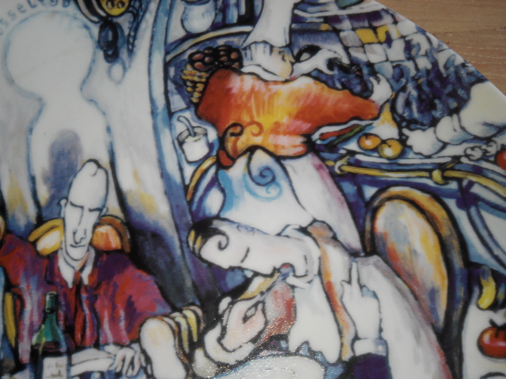 ROB VAN TRIER Keramiek kunstbord: Mosseltijd kopen? Bied vanaf 5!