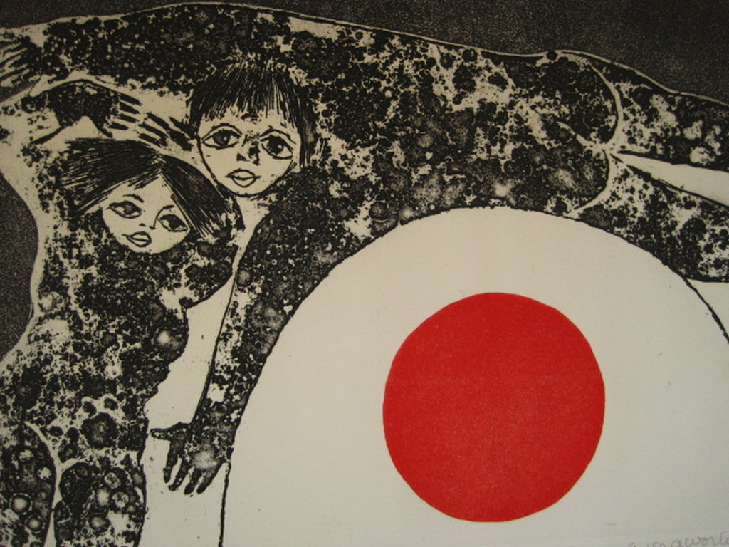 Ans Wortel gesigneerde litho "om elkaar tegemoet te komen" kopen? Bied vanaf 1!