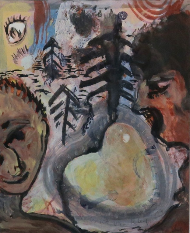 Diederick van Kleef: Gem.techniek, Mijn hart is een vijver - Ingelijst kopen? Bied vanaf 1!