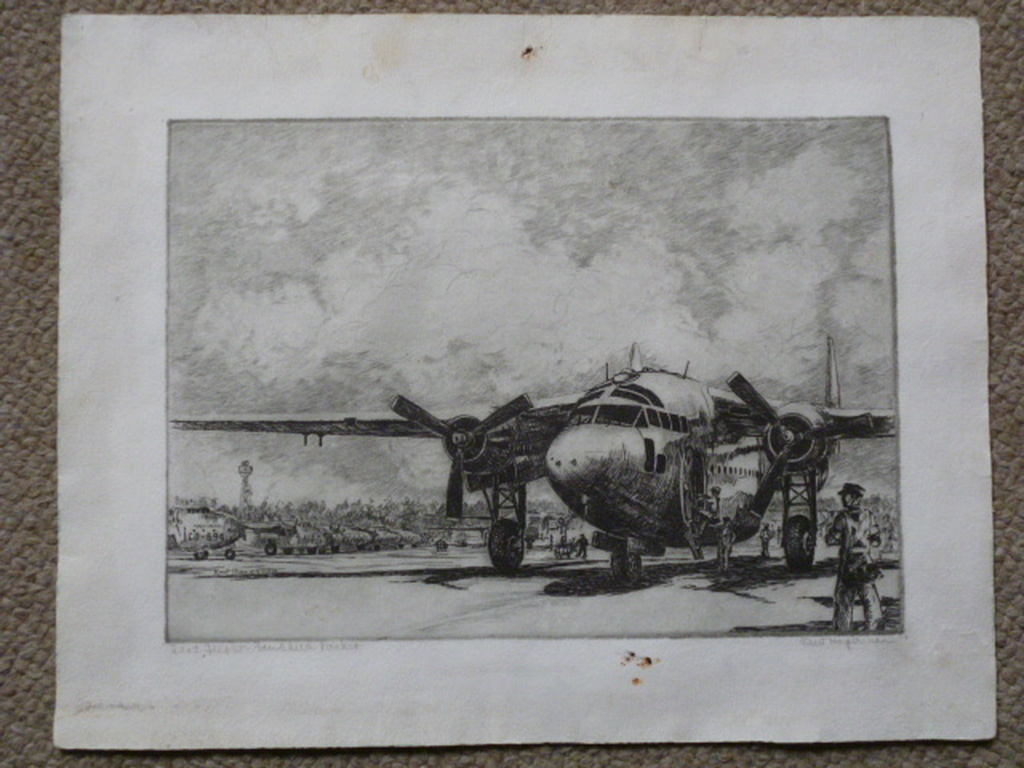 Kent Hagerman - ets - "Test Flight Fairchild Packet" kopen? Bied vanaf 25!
