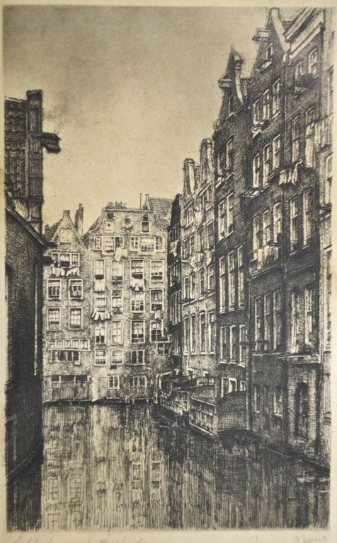 Hendrik Seegers: Ets. Achterburgwal Amsterdam kopen? Bied vanaf 20!