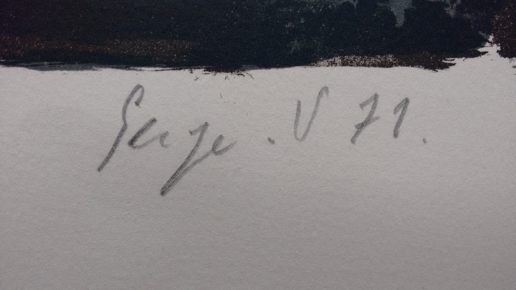 Serge Vandercam litho uit 1971, handgesigneerd, oplage:90 stuks CoBrA kunstenaar kopen? Bied vanaf 60!