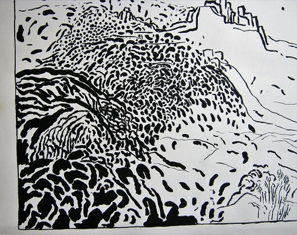 Pieter Holstein  lino landschap kopen? Bied vanaf 54!