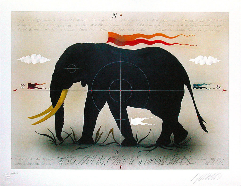 Alois Janak , ‘Zwarte Olifant’, handgesigneerd, ed. 50 kopen? Bied vanaf 125!