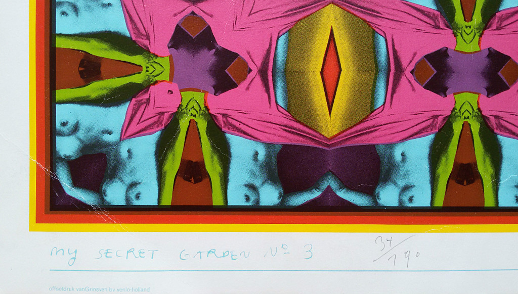 Shinkichi Tajiri - My secret garden no 3, gesigneerde offset kopen? Bied vanaf 65!