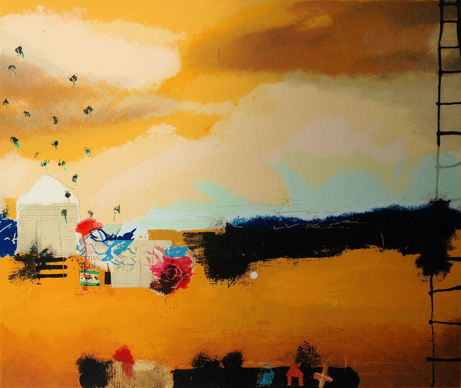 Theo Koster - Railaway - Gesigneerde zeefdruk - E/A - 2000 verkocht voor € 75!