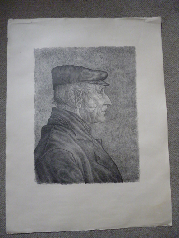 Jacob Nieweg - litho - Boer met pet kopen? Bied vanaf 35!