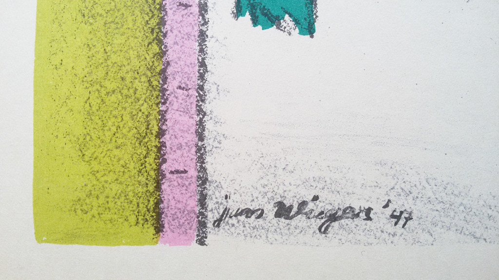 Jan Wiegers - Achterburgwal, gesigneerde litho kopen? Bied vanaf 250!