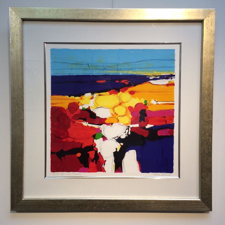 Frank Lejeune, zeefdruk met lijst " First visit Toscane " verkocht voor € 50!