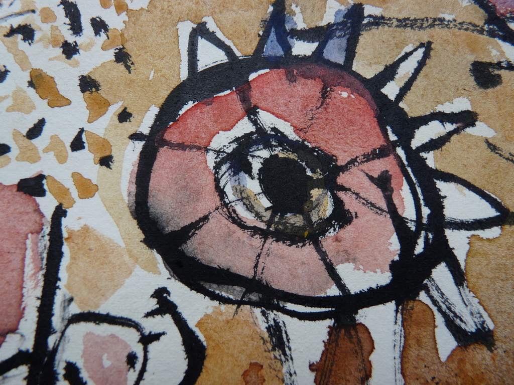 Carl-Henning Pedersen (1913 - 2007) - gesigneerde aquarel - 1952 kopen? Bied vanaf 2000!