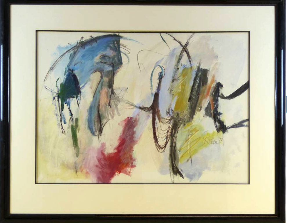 Maddy Rive: Gemengde Techniek, Ingelijst, Groot werk verkocht voor € 79!