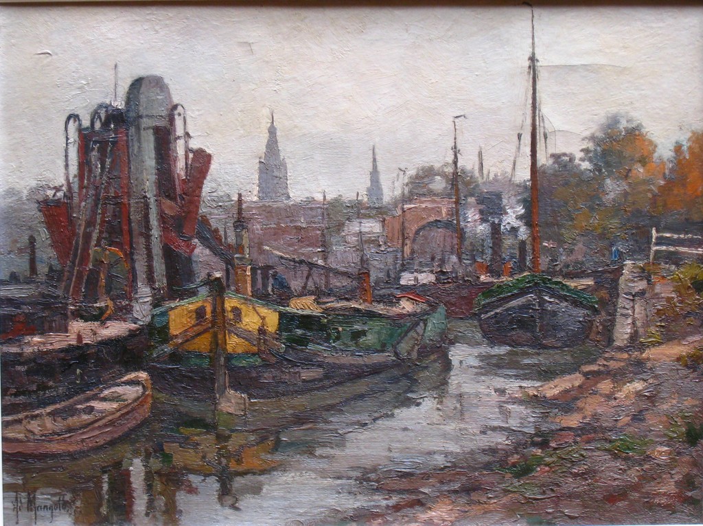 Binnenhaven in Overschie met graanelevator verkocht voor € 120!