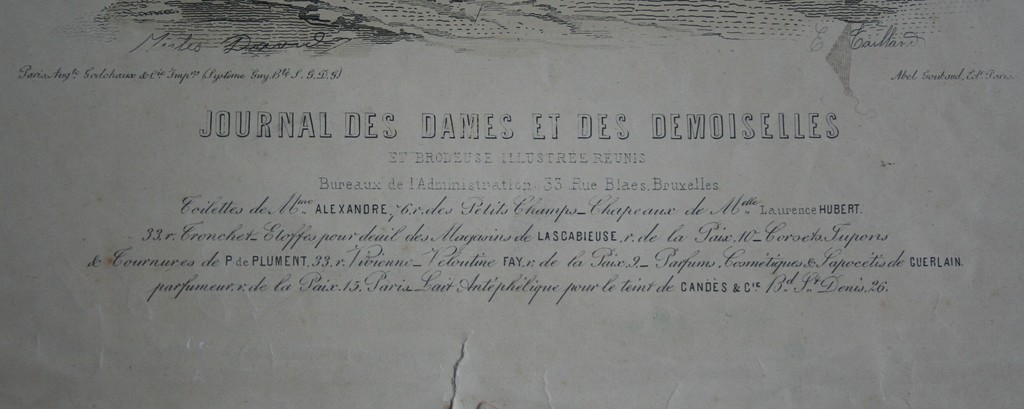 2 lithografieen - Frans en Duitse mode - circa 1880 / 1985 kopen? Bied vanaf 1!