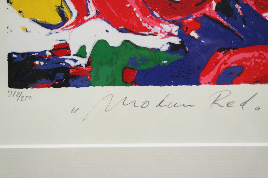 Johannes Adrianus Smit  (1945-2002) - zeefdruk handgesigneerd - "Mokum Red" kopen? Bied vanaf 65!
