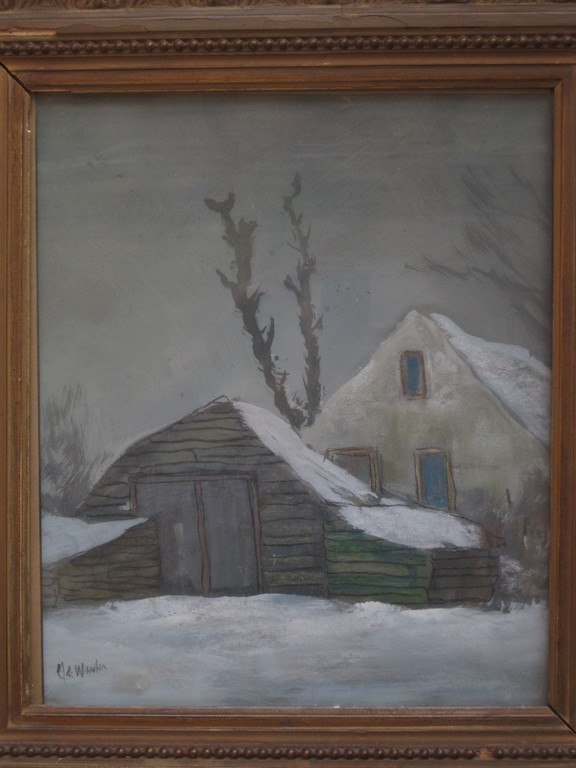 Janus de Winter 1882-1951 aquarel "winters landschap" ca.  1920  kopen? Bied vanaf 1!