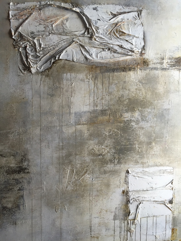 Acrylverf/textiel van Joost Beerents, 2 meter hoog, 165 breed kopen? Bied vanaf 750!