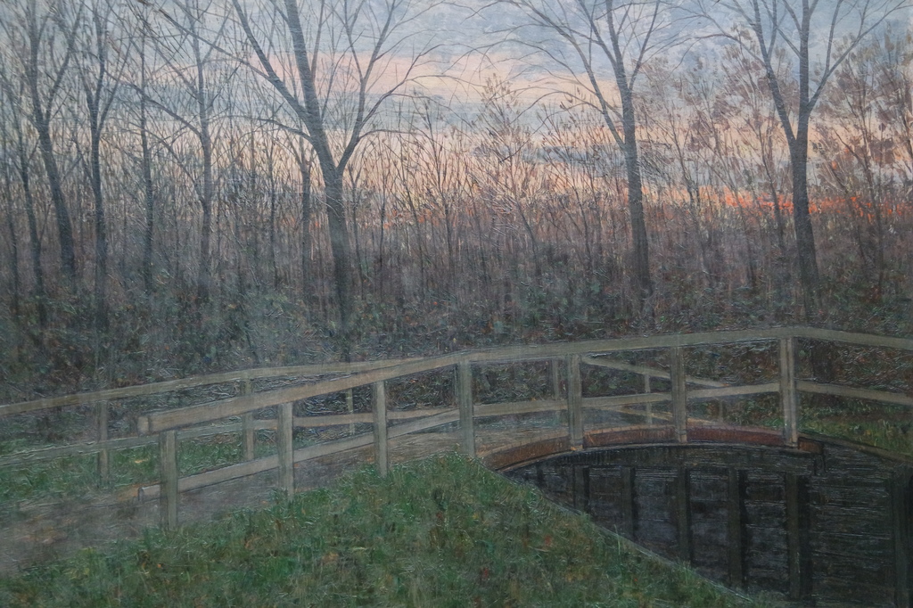 Jo Lodeizen (1892-1980) - olieverf op board - bruggetje Meer en Bos kopen? Bied vanaf 95!