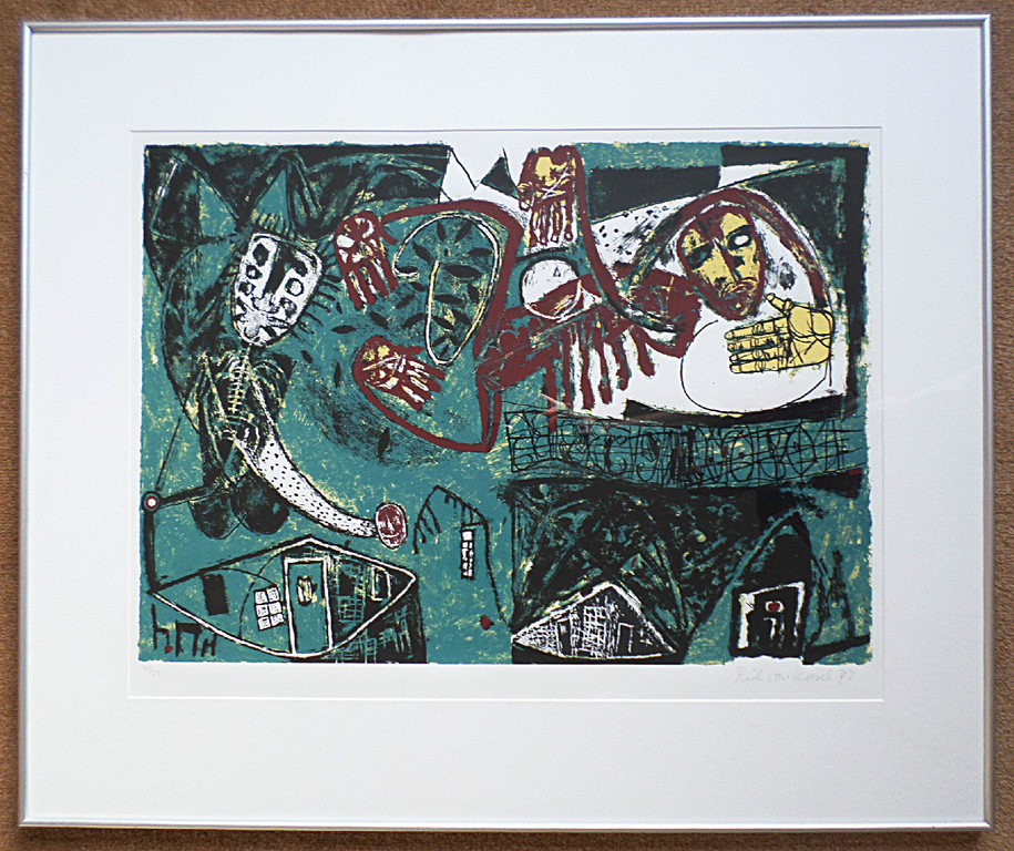 Rik van Iersel - Gesigneerde zeefdruk (mooi ingelijst, groot) kopen? Bied vanaf 85!