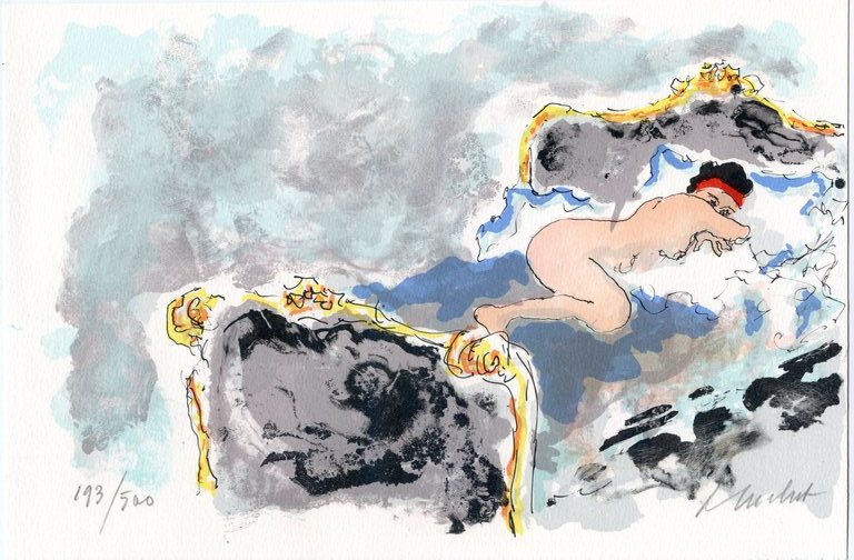 Huchet Urbain, kleurenlitho kopen? Bied vanaf 35!