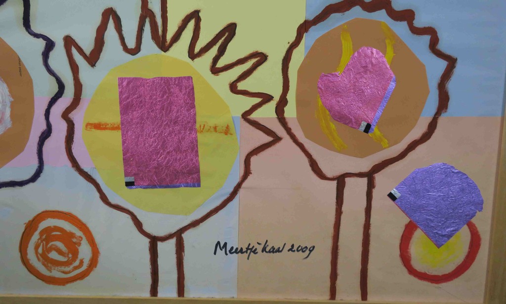 Meertje Kaal: Acryl en Collage, Kinderszenen van Robert Schumann - Ingelijst kopen? Bied vanaf 1!