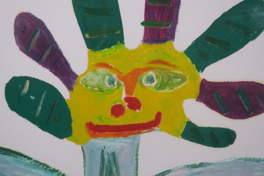 Meertje Kaal: Olieverf op papier, Nog nooit zo vrolijk geweest - Ingelijst kopen? Bied vanaf 1!