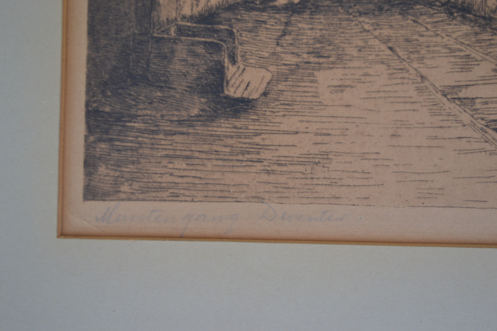 Johannes Antonius (Anton) Jakma (1880-1967) - Ets - Muntengang Deventer kopen? Bied vanaf 1!