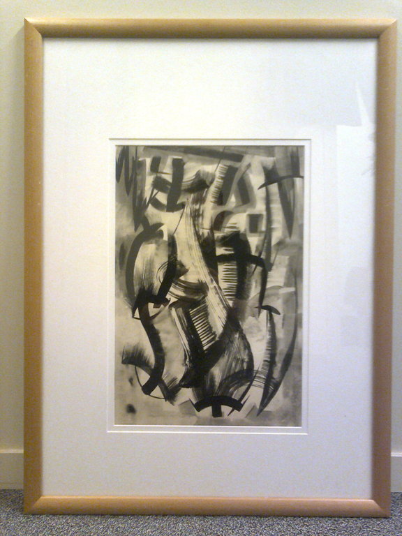 C.H. ter Reehorst Verf op papier, ingelijst 50x80cm  verkocht voor € 95!