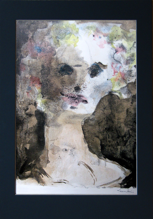 Leonor Fini -  "La muse vÃ©nale" Kleuren litho - 1964 Handgesigneerd kopen? Bied vanaf 125!