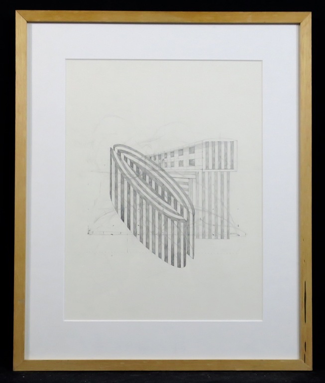 Simon Benson: Tekening, Zonder titel - Ingelijst verkocht voor € 70!