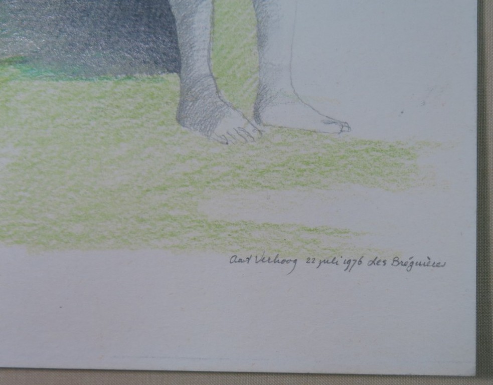 Aat Verhoog: Potloodtekening, Des Breguieres kopen? Bied vanaf 1!