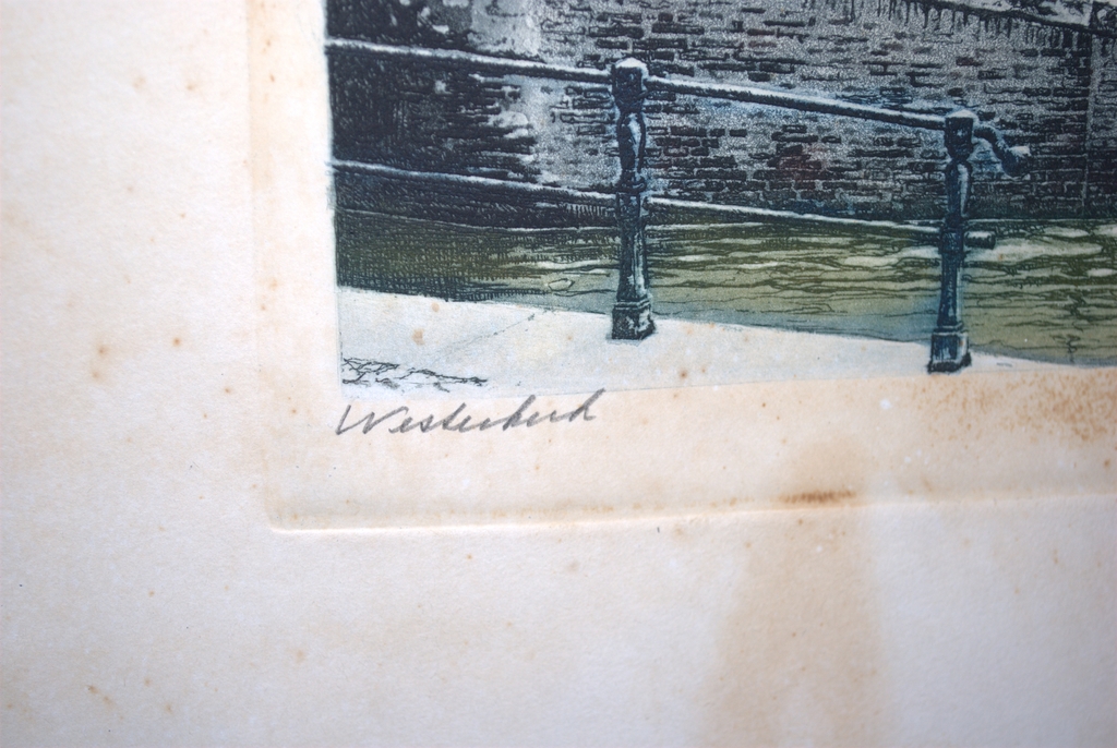 Amsterdam, Westerkerk - kleurenets - gesigneerd kopen? Bied vanaf 75!