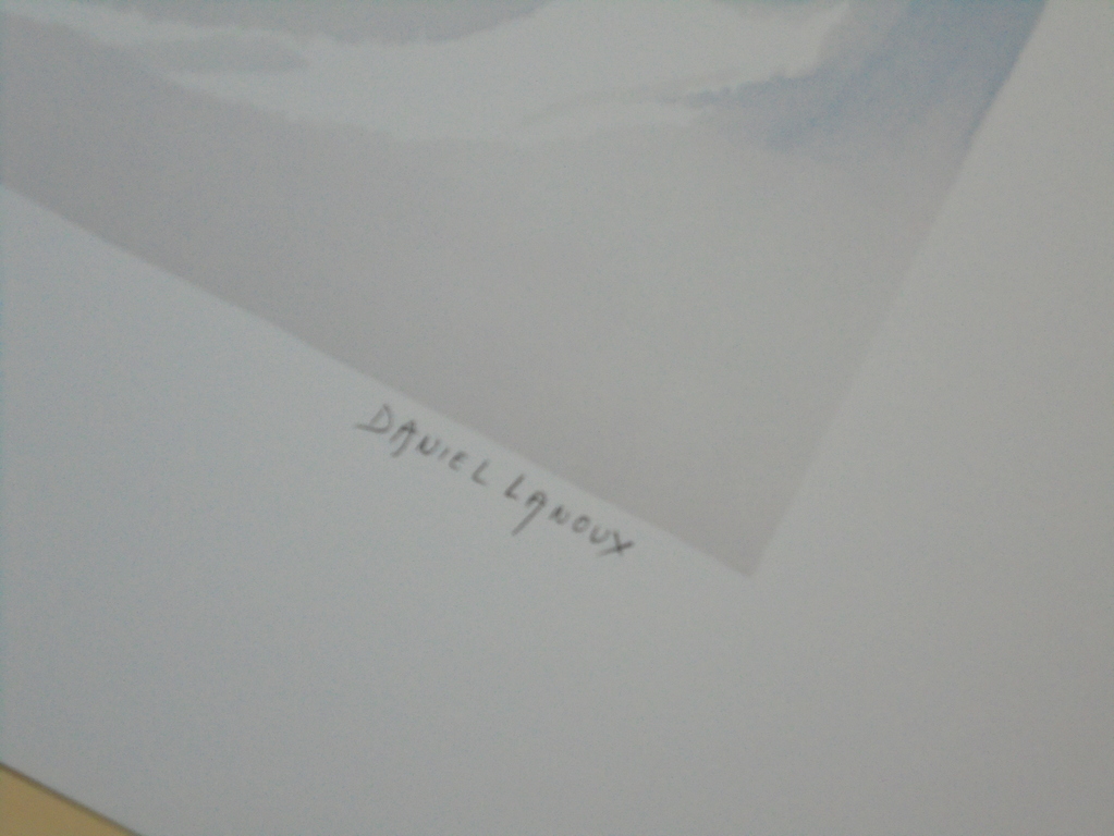 Daniel Lanoux - Chalet en hiver - kleurlithografie - handgesigneerd kopen? Bied vanaf 1!