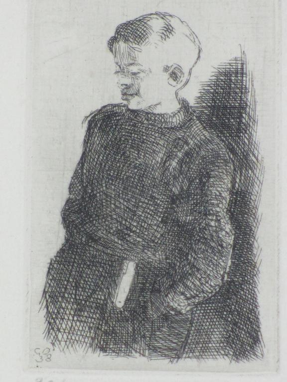 Cor Dik, Ets, Jongen met zakmes kopen? Bied vanaf 1!