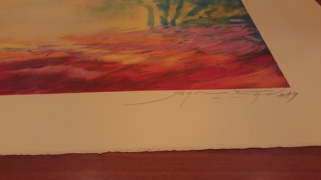 JEAN FERNAND -ALIZÉS, lithografie op handgeschept papier, handgesigneerd kopen? Bied vanaf 1!