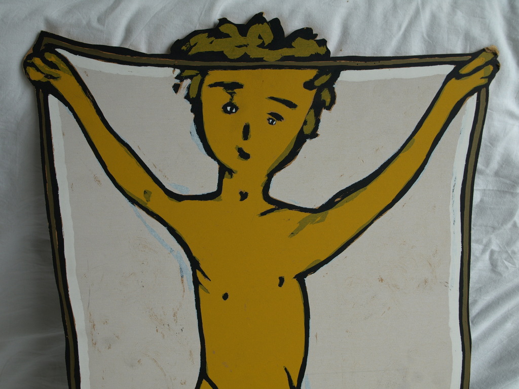 Bart Drost : Ruimtelijk werk met hout - Kiekeboe – 70 cm hoog kopen? Bied vanaf 1!