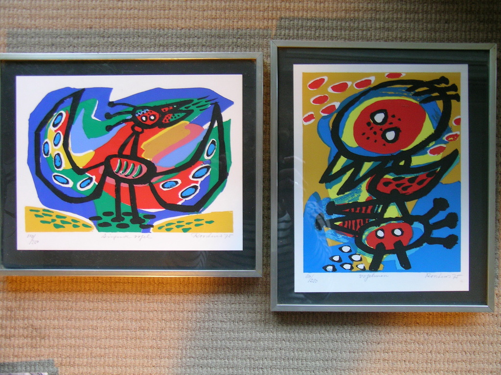 Anton Rooskens - Zingende Vogel en Vogelman, 2 werken verkocht voor € 345!